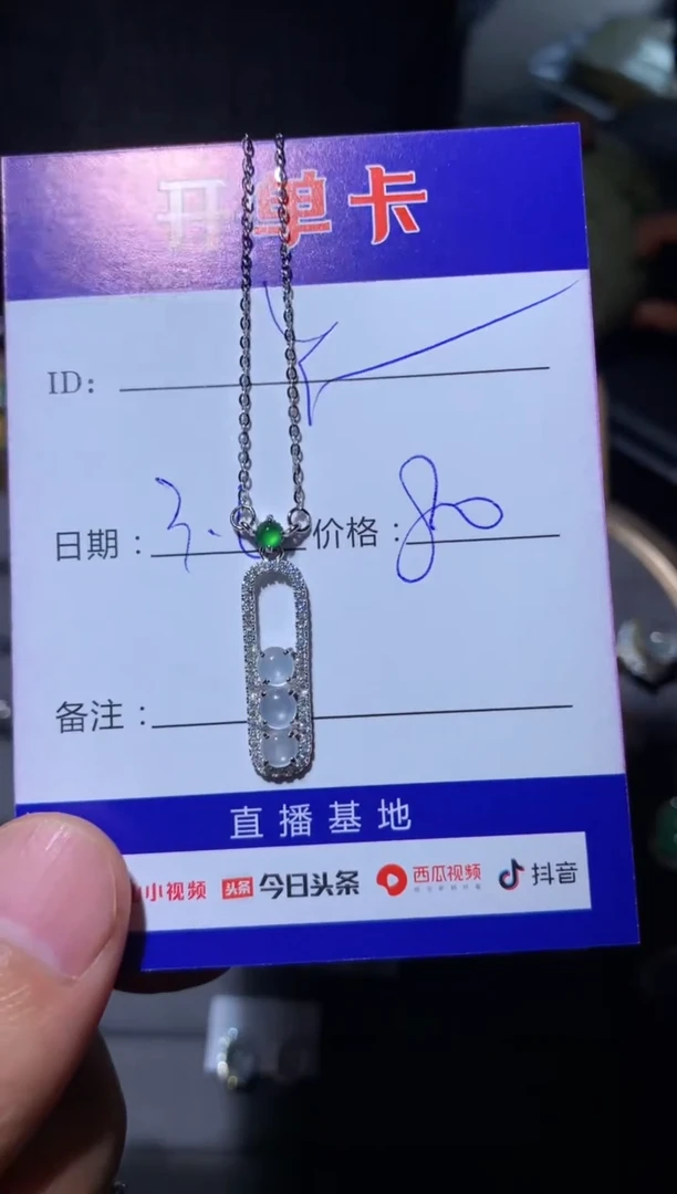 【闪购商品】翡翠颈饰银S925镶嵌 定向 Y...........m
