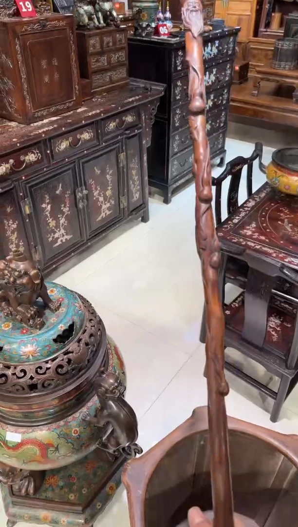 木木头款黄花梨文明杖368