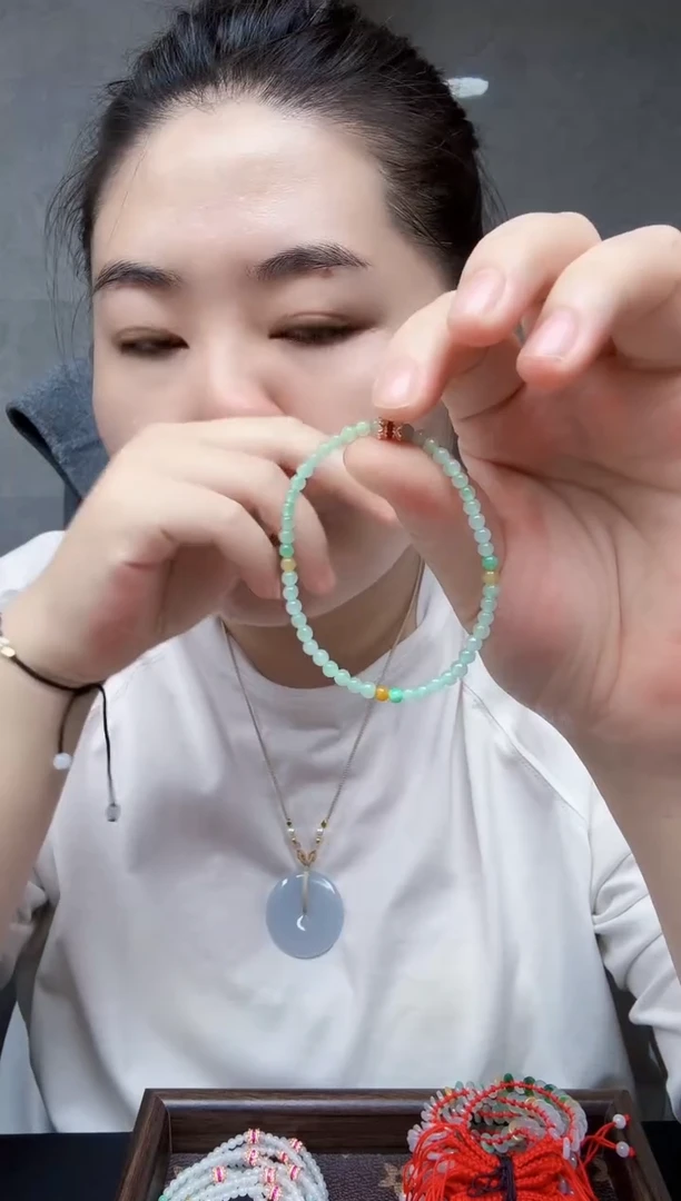 颈饰未镶嵌翡翠翡翠珠珠手串