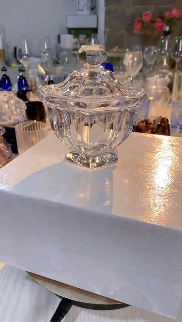 【闪购商品】人造水晶米苏果果水晶罐子