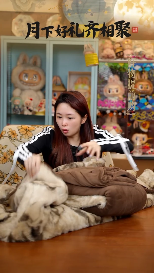 168-皮草级兔绒四件套 1.5m床单款四件套 (被套200*230cm) 念薇