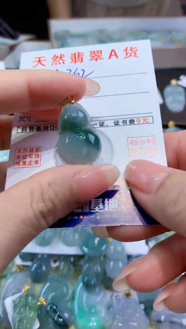颈饰未镶嵌翡翠天然翡翠A货挂件