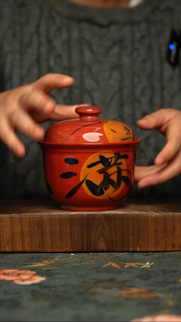 瓷片釉下彩手工手绘同款陶器