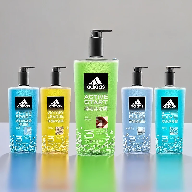 阿迪达斯男士三合一沐浴露600ml大瓶家庭装留香持久清爽清凉