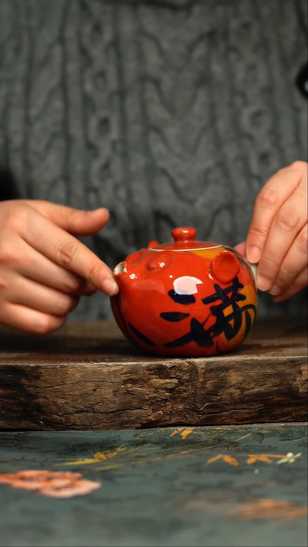 【闪购商品】杯杯釉下彩手工手绘同款陶器