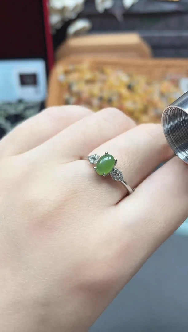 未镶嵌戒指和田玉（碧玉）多样性发货拍一发一