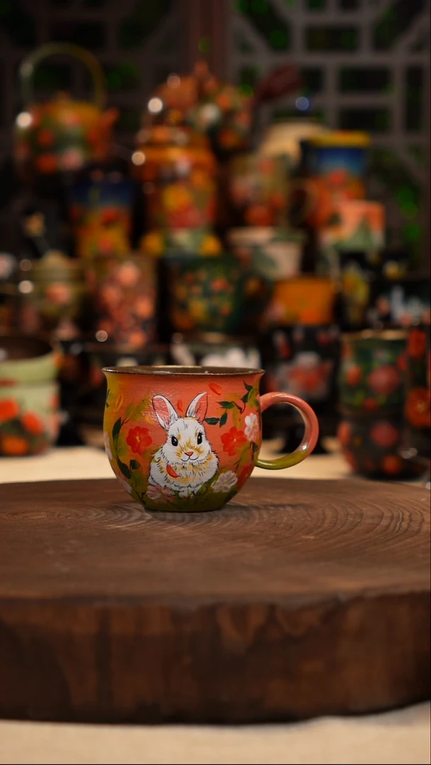 油画   釉下彩    杯子