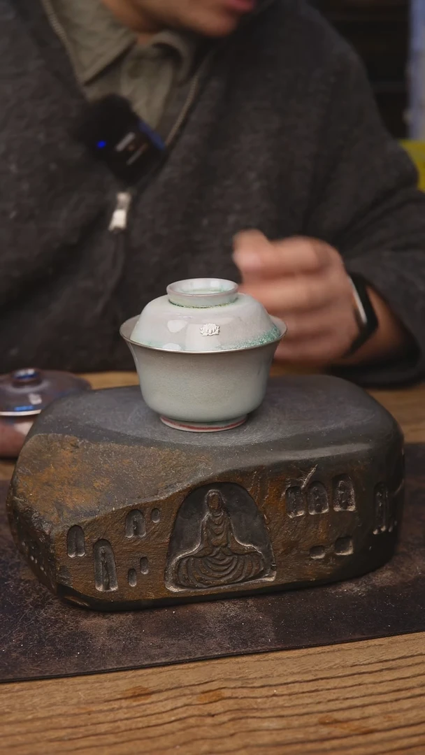 甘石陶艺苏打柴烧包银325