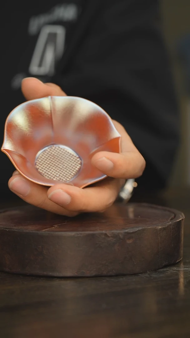 杯40柴房陶瓷柴烧茶漏