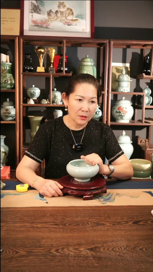 纯手工 粉青 如意清洗