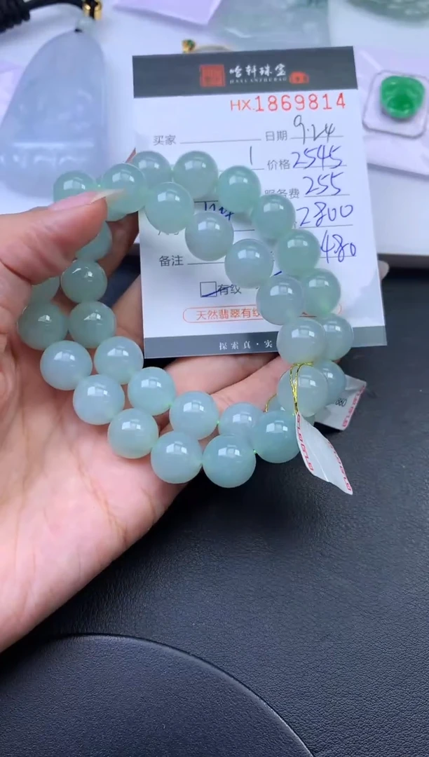 未镶嵌挂件翡翠哈轩 手串1（有纹有裂）（多样性发其一）