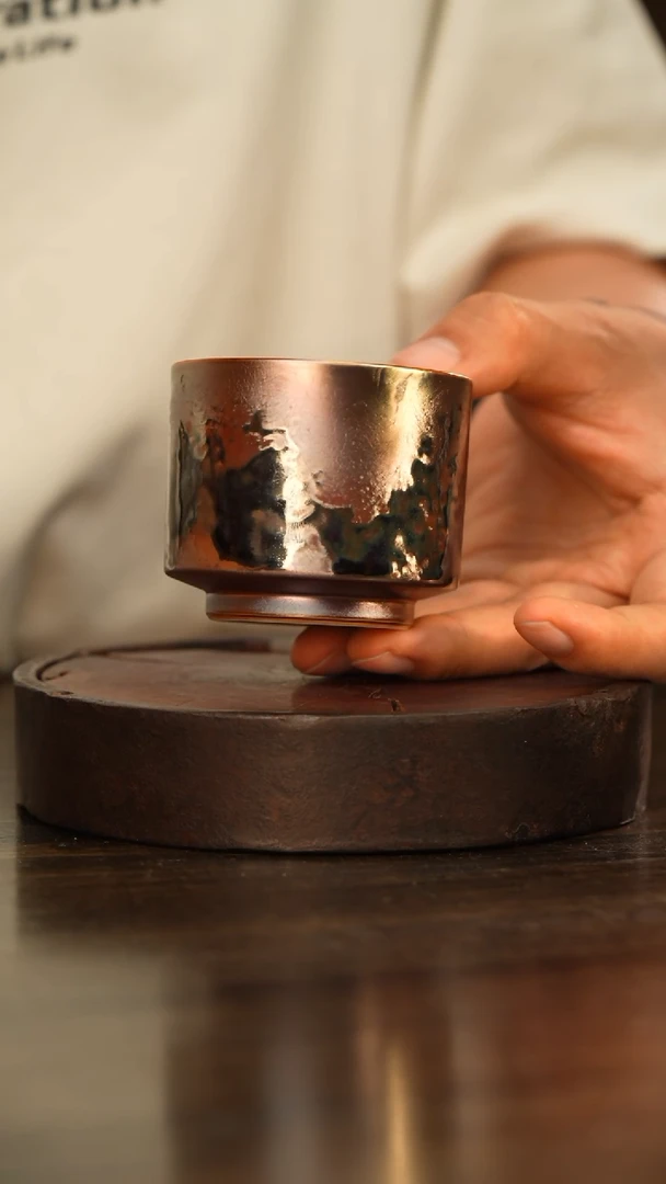 57柴房陶瓷柴烧窑宝主人杯