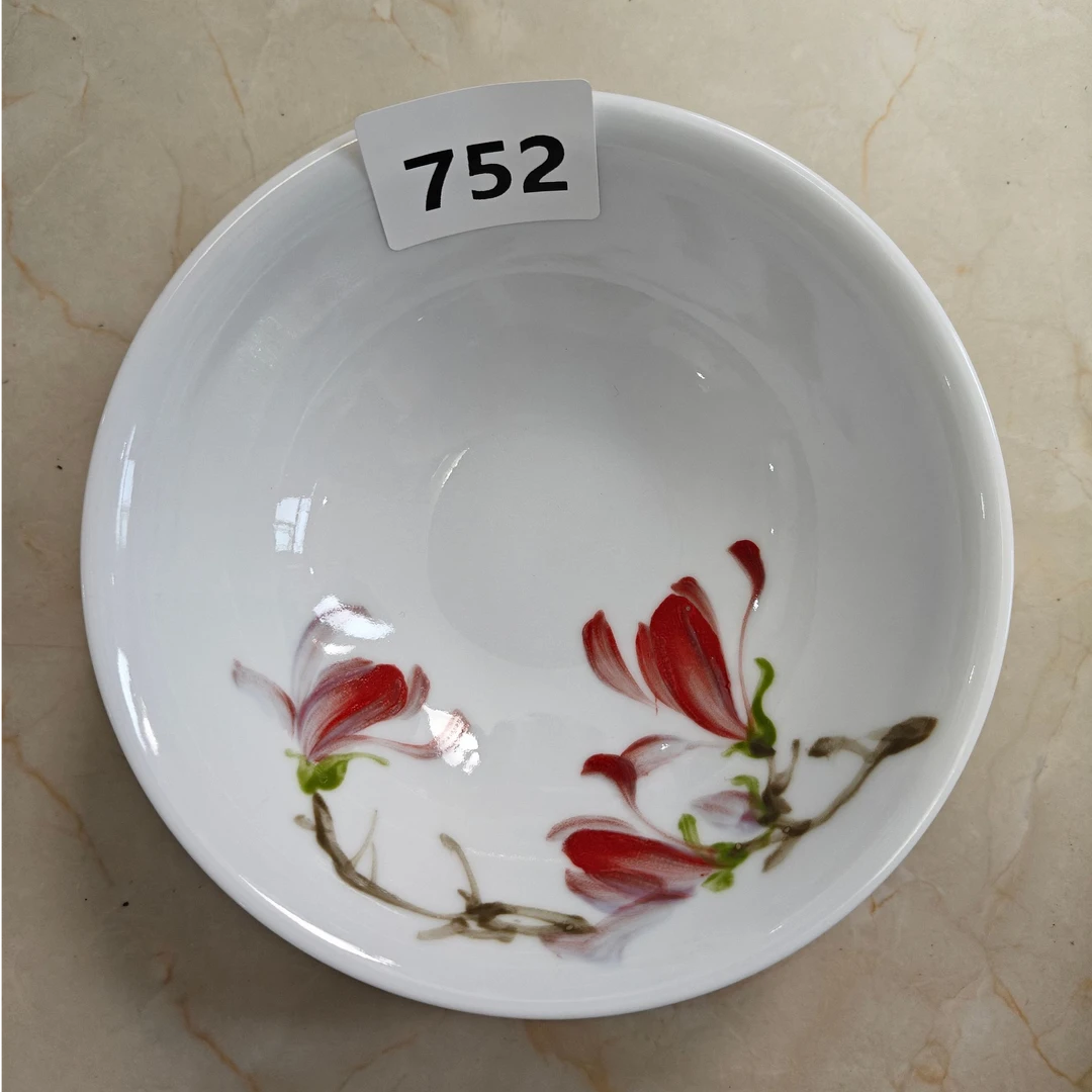 国韵瓷坊-玉兰花壮壮碗752