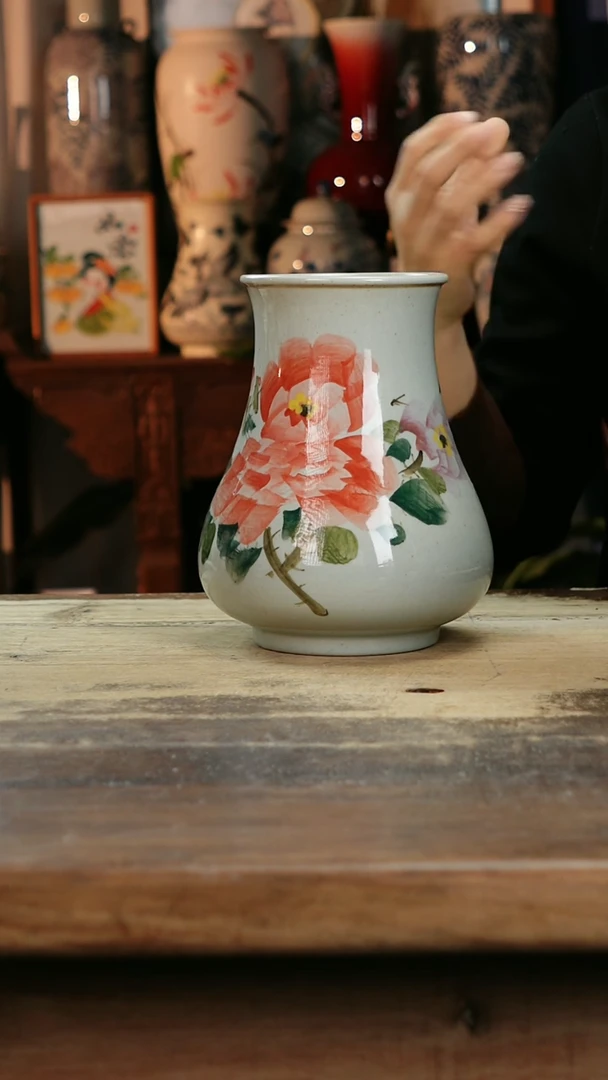 【闪购商品】瓷片景德镇纯手工釉下彩精品花瓶