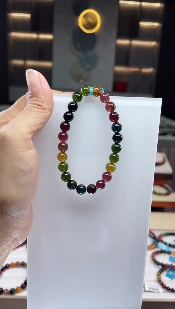 单圈手串未镶嵌碧玺（多样性发一条）Q