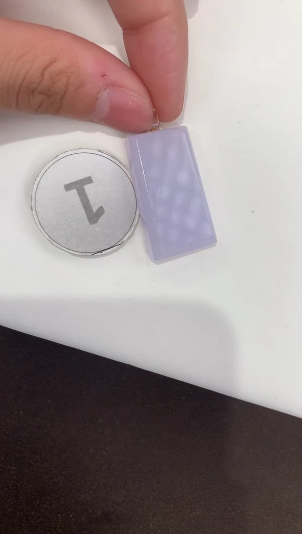 颈饰18K金镶嵌翡翠天然缅甸A货翡翠