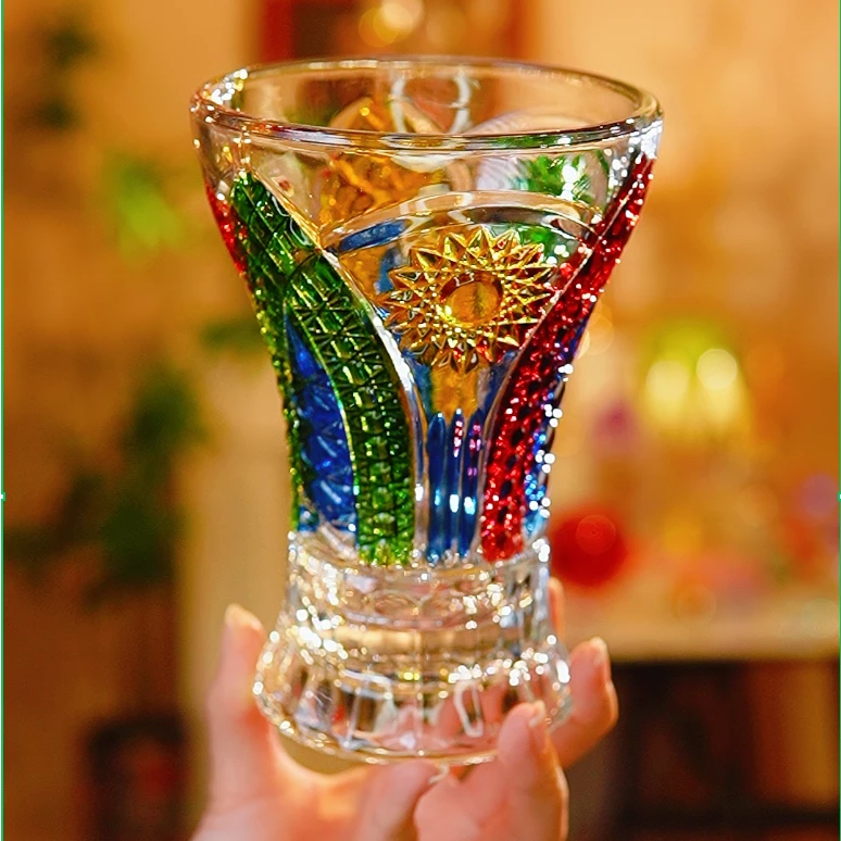 彩绘手工太阳花筷子筒花瓶