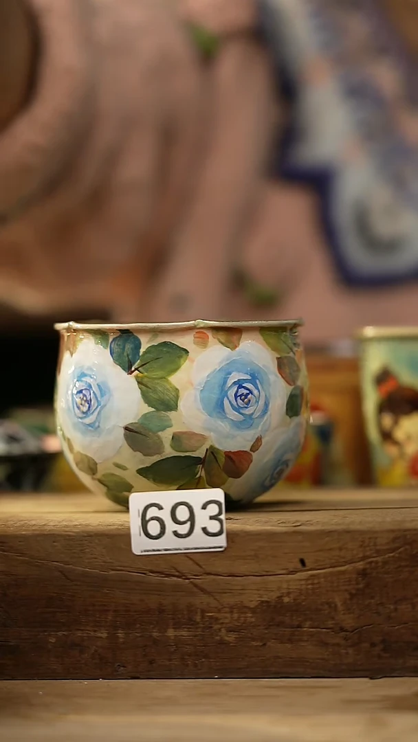 【闪购商品】瓷片油画风·彩绘·设计师石一款