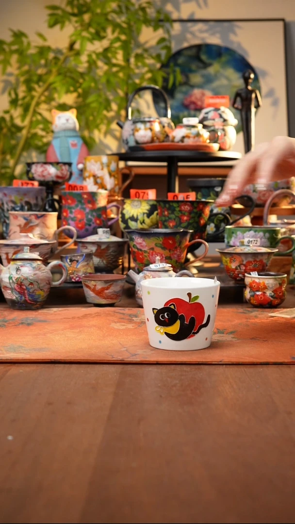 瓷片景德镇手工手绘722