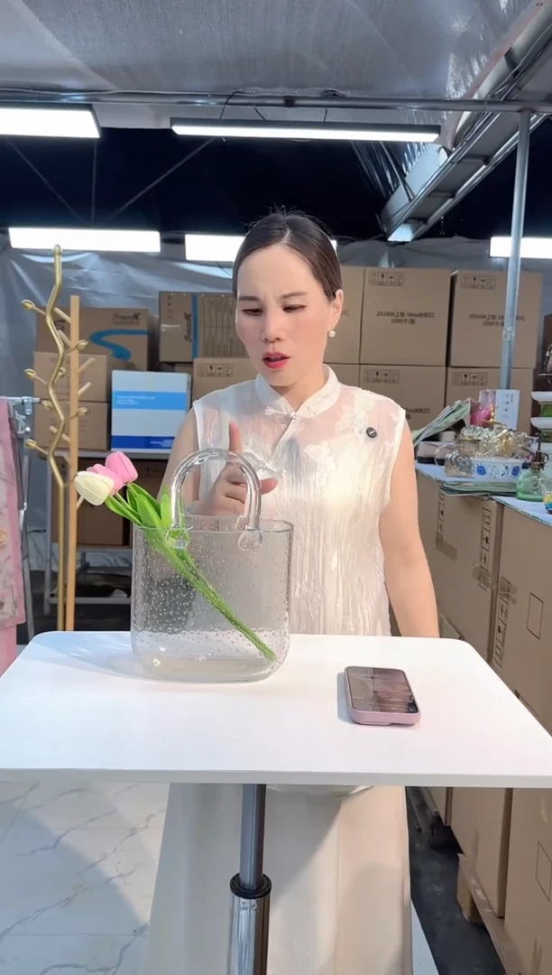 琉璃手工艺品满好家居馆花瓶摆件-025