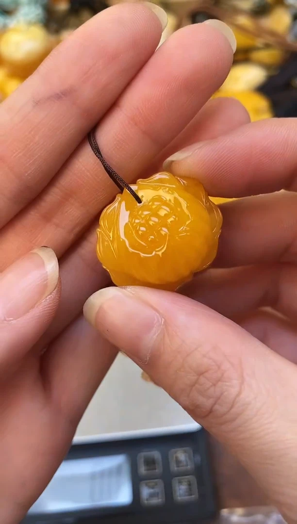 裸石琥珀未镶嵌天然琥珀蜜蜡