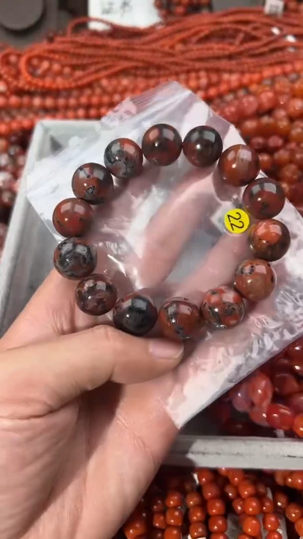 南红玛瑙手串未镶嵌16