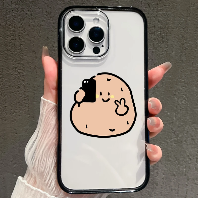 【AI键保护】自拍土豆适用苹果16promax手机壳iphone15新款14全包