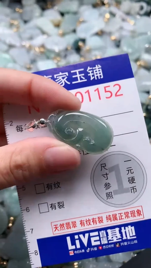 翡翠未镶嵌吊坠(不含链)1152