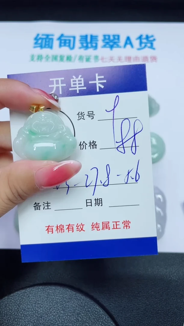 翡翠未镶嵌吊坠(赠链)9