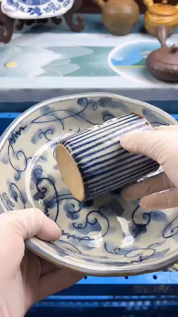 瓷片英歌瓷器满19.9包邮