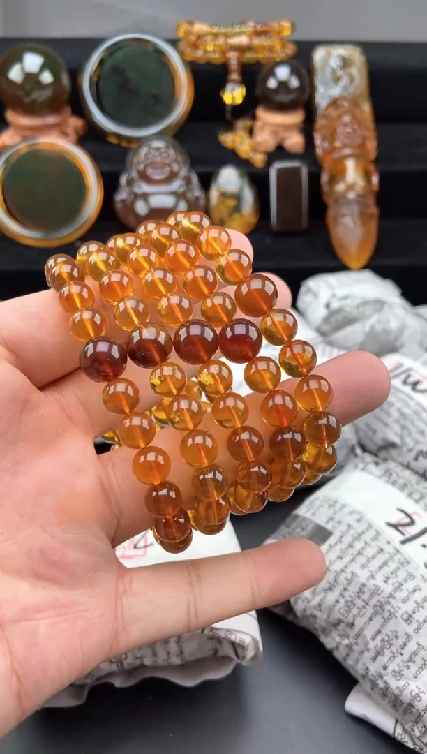 未镶嵌琥珀手链鸿运当头手串【多样性发货其中一】