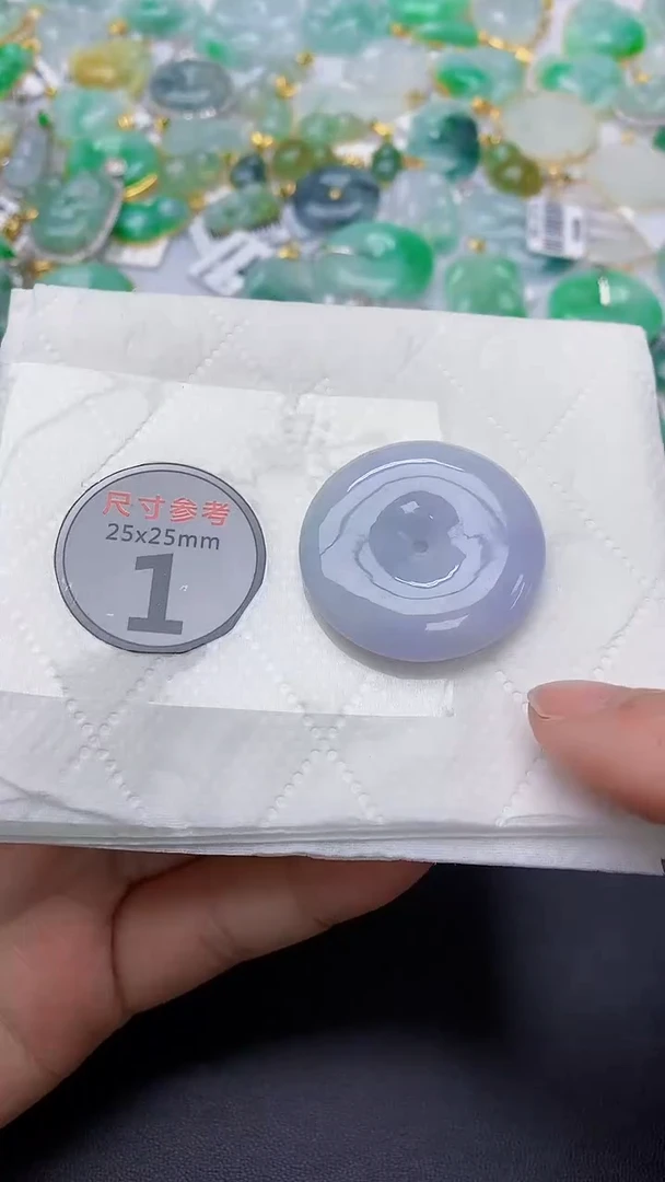 颈饰未镶嵌翡翠 天然缅甸A货百元以上9元证书费自理