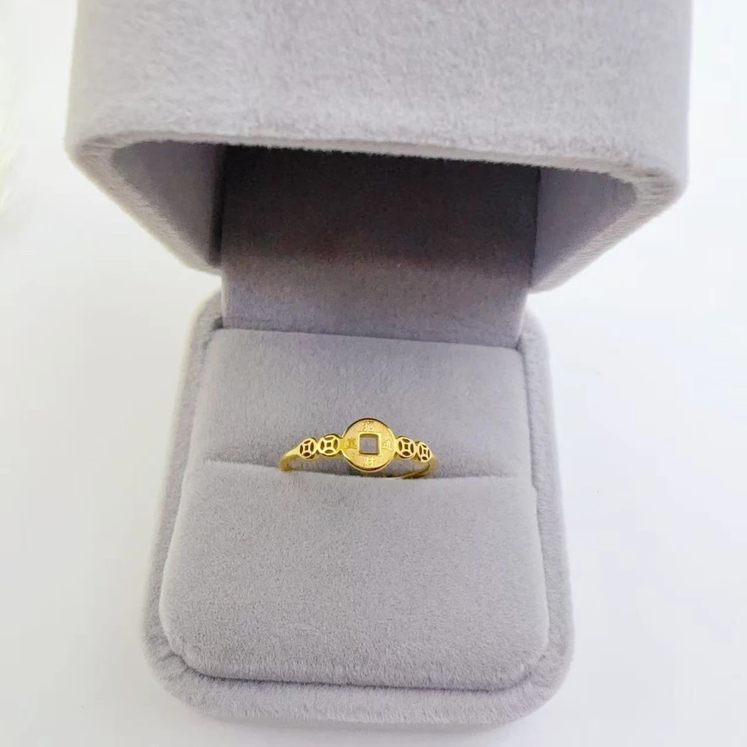 钛钢戒指 【Kiss娜】钛钢4338时尚气质新款米多多戒指