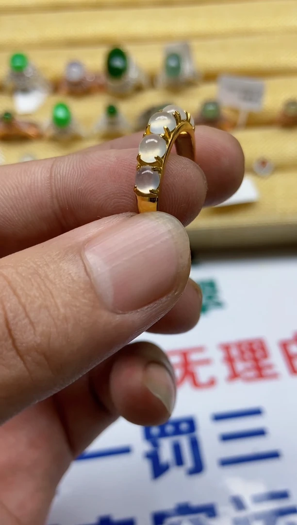 【闪购商品】翡翠戒指银S925镶嵌0000