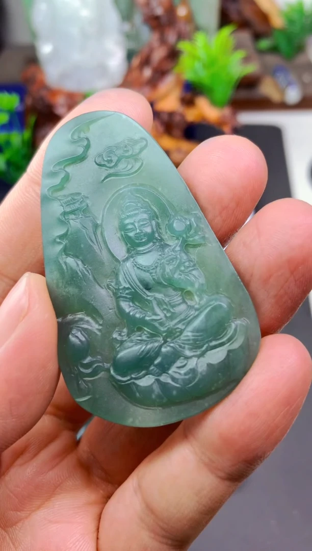 未镶嵌定制翡翠我*挂件