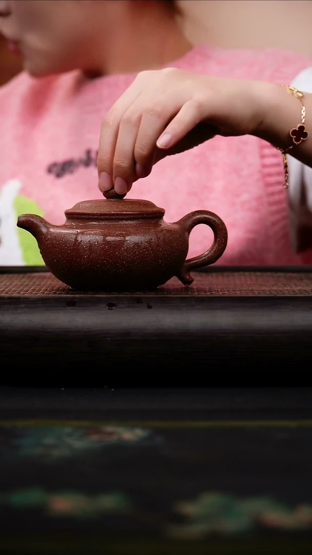 茶壶紫砂雪铁砂  仿古壶