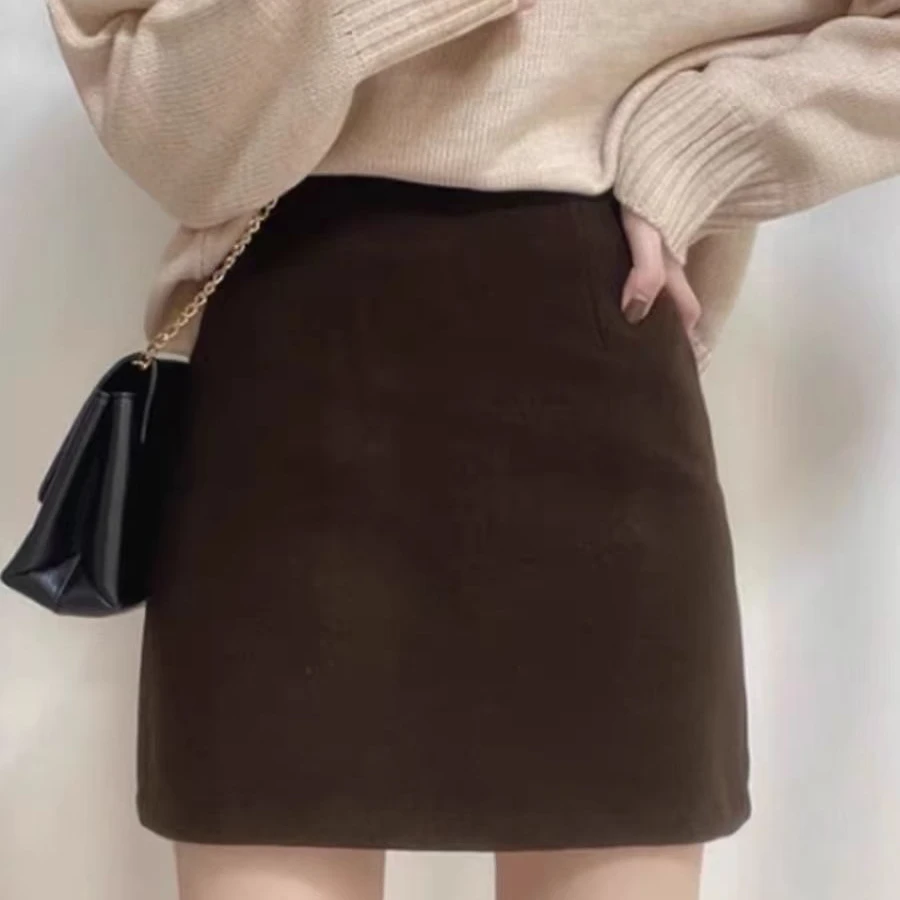 【601-700】秋冬毛呢短裙