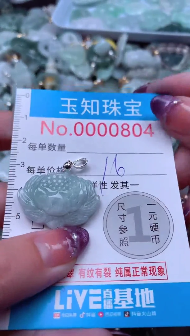 翡翠未镶嵌吊坠(不含链)804