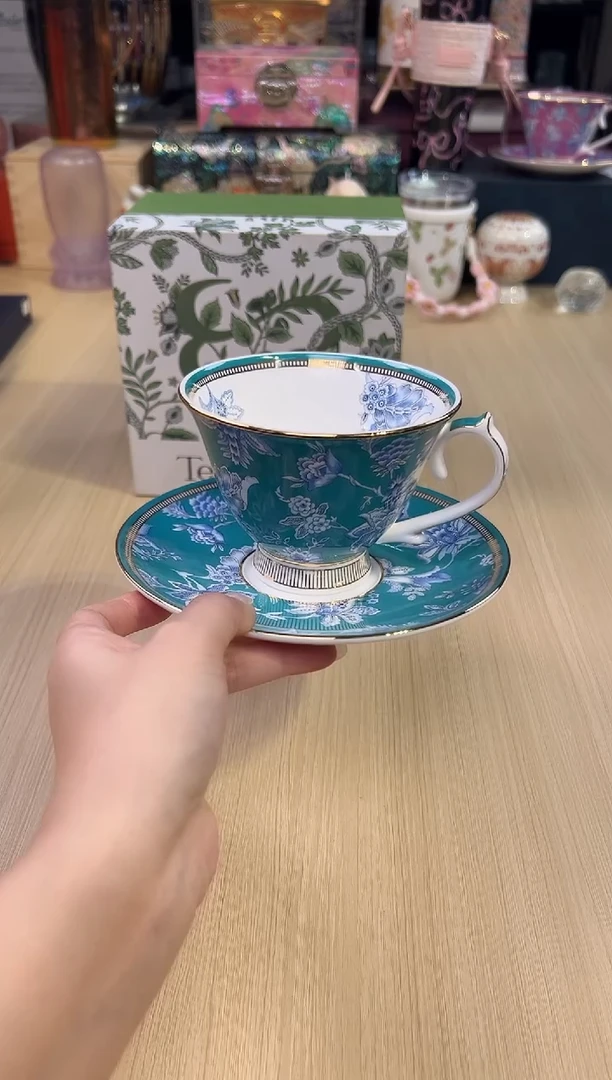 145瑰宝锦绣咖啡杯（碧青）