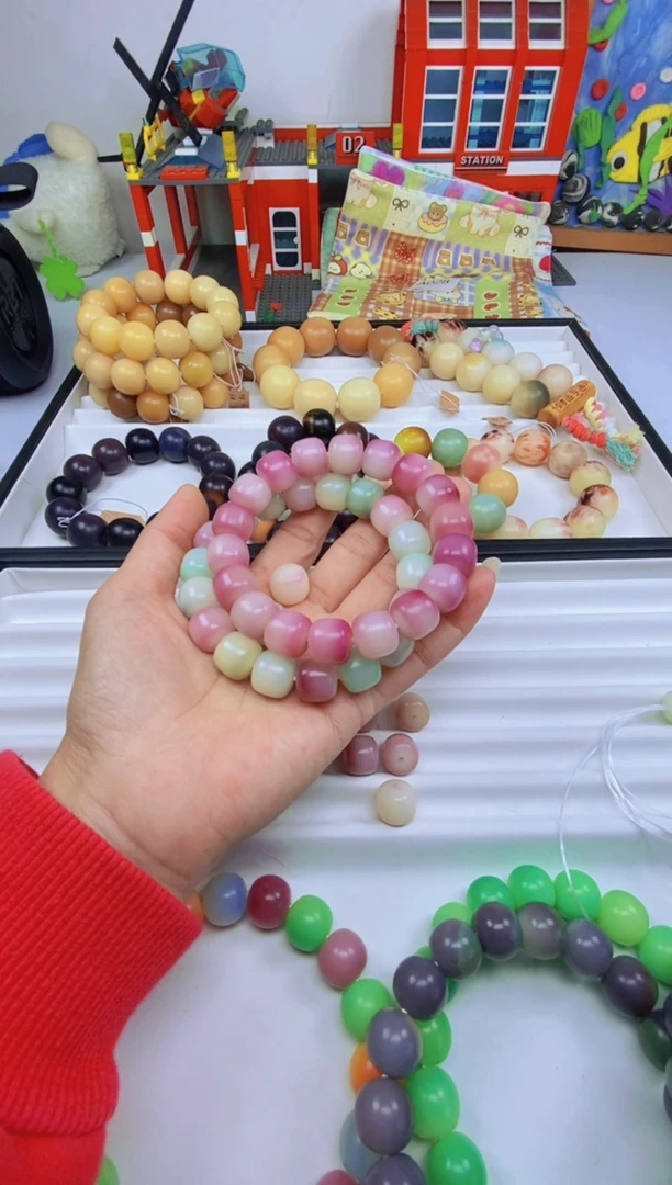 手串菩提根/象牙果好**๑手工干磨卡13桶珠