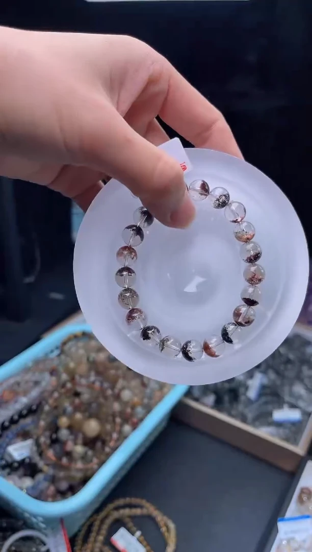 水晶手链未镶嵌L16-9mm四季幽灵单圈-多样性发其一