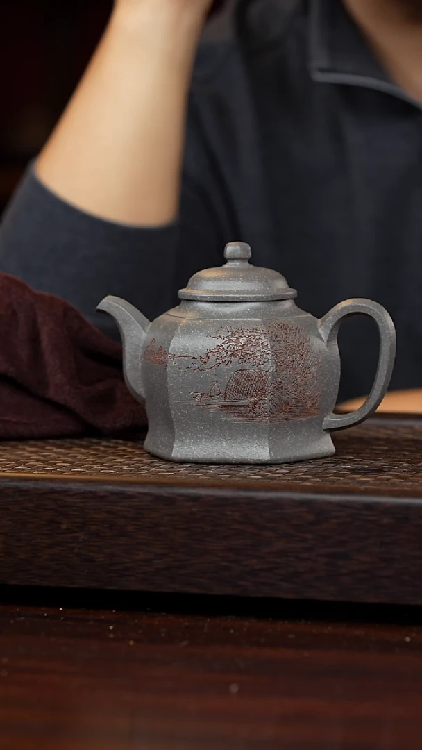 茶壶紫砂丹壶溢香紫砂壶微瑕260cc