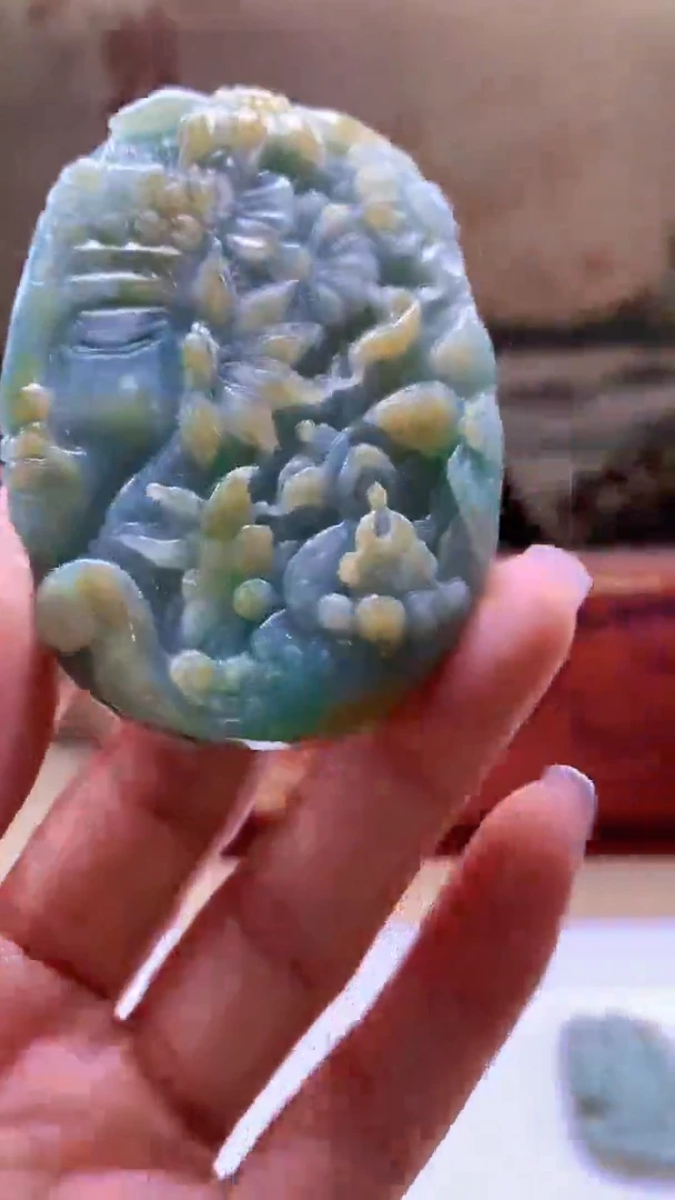 定制翡翠未镶嵌1102jj-毛货挂件40