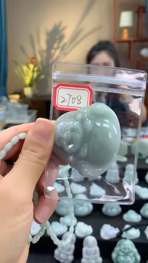 颈饰未镶嵌翡翠佛公2708