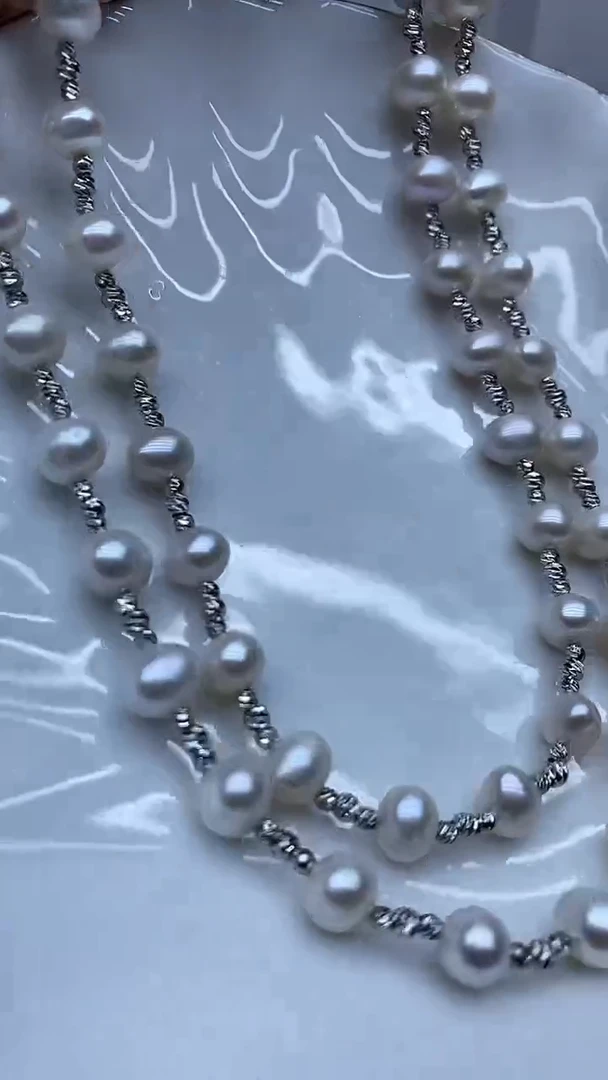 毛衣链未镶嵌淡水珍珠毛衣链多样性发其一