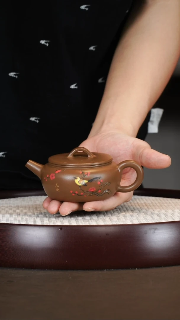茶壶紫砂太*崔燕/赤金砂/逸圆/270c