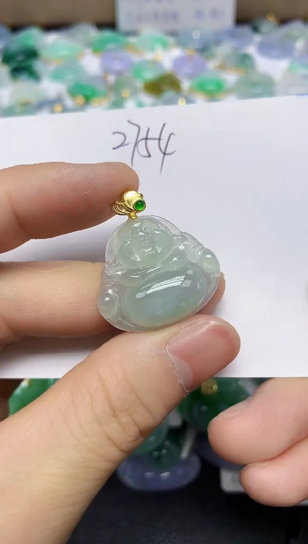 翡翠未镶嵌颈饰天然缅甸A货翡翠百元以上9元证书费自理