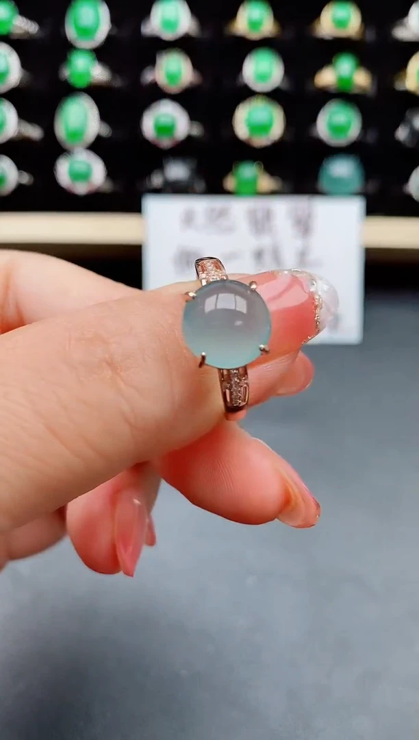 【闪购商品】翡翠戒指银S925镶嵌508550