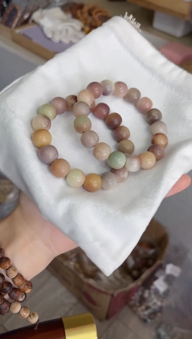 菩提根/象牙果手串q98紫美人干磨苹果12*13手串