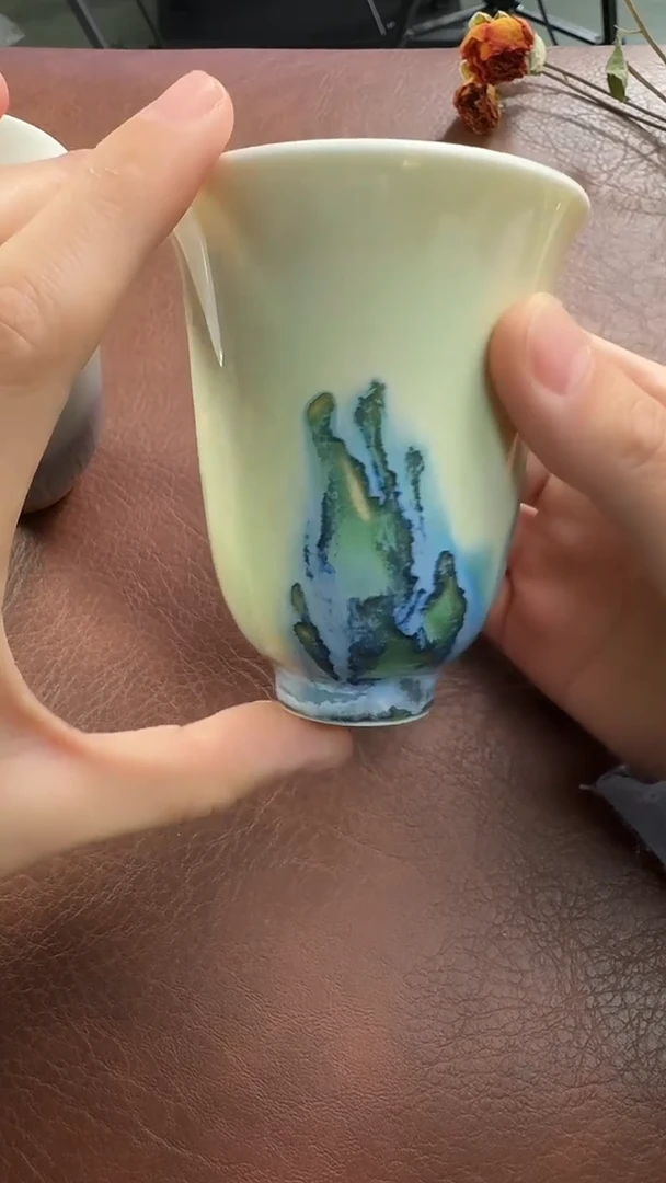 瓷片与武共饮手工陶瓷1015